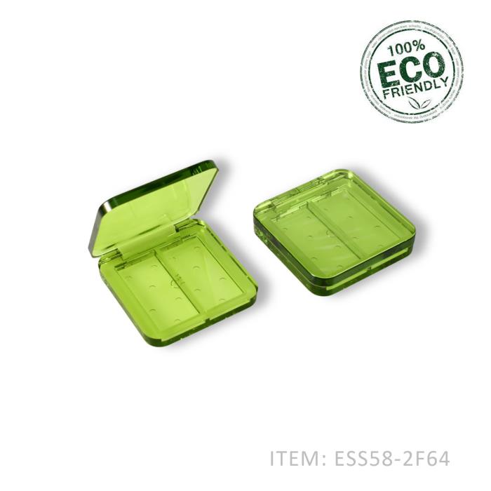 2 Color Empty Eyeshadow Containers PET
